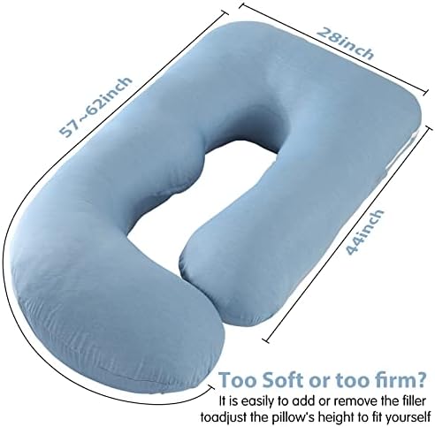 Elover U Shaped Pregnancy Pillow, Full Body Maternity Support - Image 6