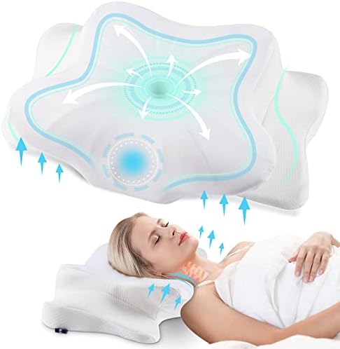 DONAMA Cervical Pillow for Neck and Shoulder, Contour Memory Foam Pillow by DONAMA