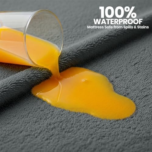 Waterproof King Size Mattress Protector fits Upto 17" Deep Pocket - Image 3