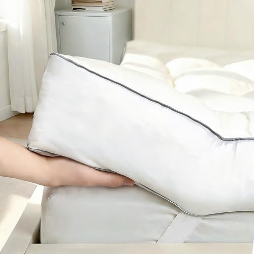 5 Inch Memory Foam Mattress Topper King, 2000 GSM Fill Pillow Top by NightHug