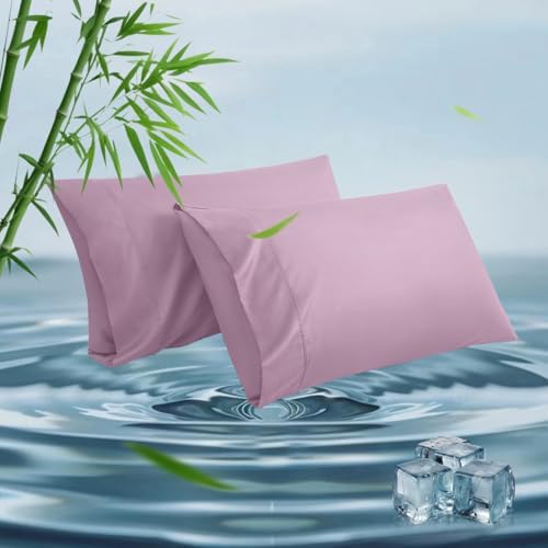 Queen Pillowcases, Cooling Viscose from Bamboo Pillow Covers by ParkdenyMattressProtector