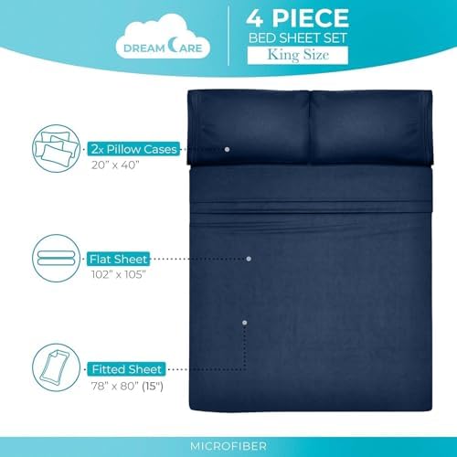 DREAMCARE King Size Sheets Set - Image 5