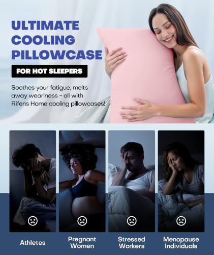 Ultra-Chill Cooling Pillowcase for Hot Sleepers, Softer Than Silk Pillow Cases - Image 6
