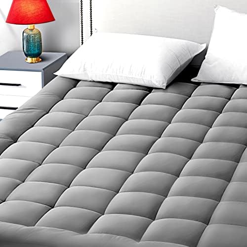 EASELAND Twin Size Mattress Pad Cotton Pillow Top Single Mattress Topper by EASELAND