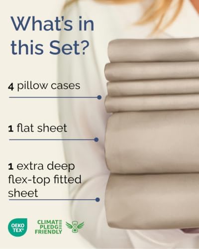 Extra Deep Flex Top Split Head King Sheet Set - Image 2