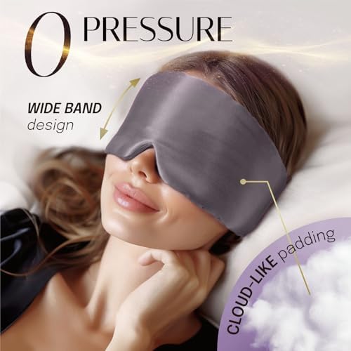 OLESILK 100% Mulberry Silk Sleep Mask, Large Size, Pressureless - Image 6