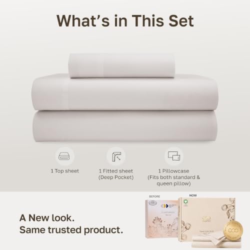 California Design Den 100% Organic Cotton Twin XL Sheet Sets - Image 3