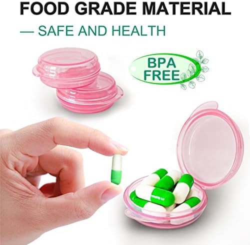 UHOUSE Small Pill Box, Daily Mini Pill Organizer Portable - Image 5