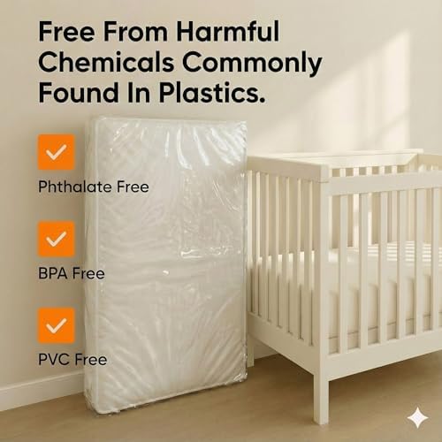 Crib Mattress Storage Bag, Heavy Duty Crib Mattress Moving Bag, Fits 28" x 64" - Image 2