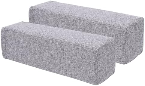 2 Pack Couch Arm Rest Pillow, High Density Foam Armrest Cushion, Removable & by MMuteTouch