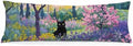 Spring Garden Black Cat 20x54 Body Pillow Cover, Cats Lovers Lady Gifts by Unknown