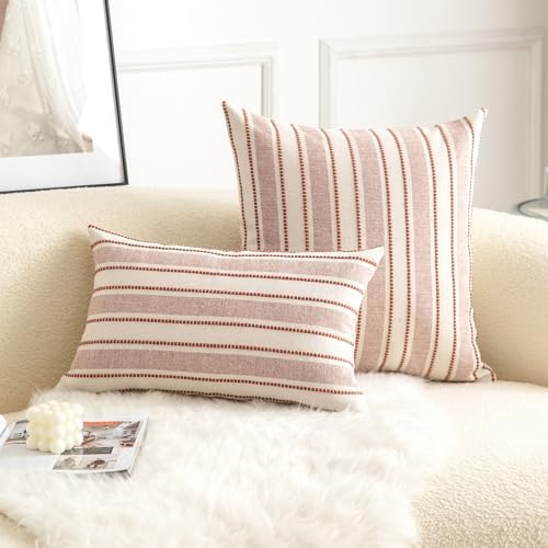 Cethom Decorative Boho Lumbar Throw Pillow Covers, Farmhouse Textured Pillow - Image 2