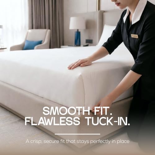 Bulk 24-Pack Queen Flat Sheet Only, Hotel Top Sheet - Image 4