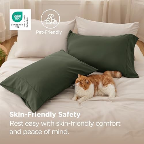 Bedsure Pillow Cases Standard Size Set of 2 - Image 4