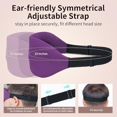 NEWVANGA Sleep Mask for Back and Side Sleeper, Travel Eye Cover - Image 4