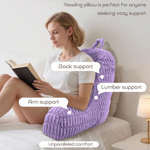 Reading Pillows for Bed Back Rest Pillow for Sitting up - Image 3
