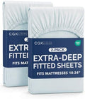 CGK Linens 2 Pack Extra Deep Queen Fitted Sheets by CGKUnlimited