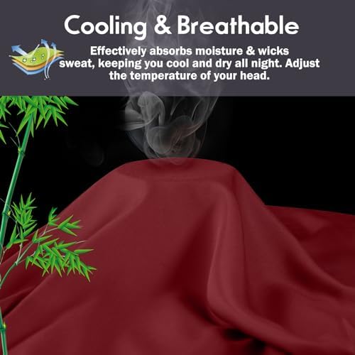 Pillowcases Queen Size 2 Pack, Viscose Cooling Pillow Cases - Image 3
