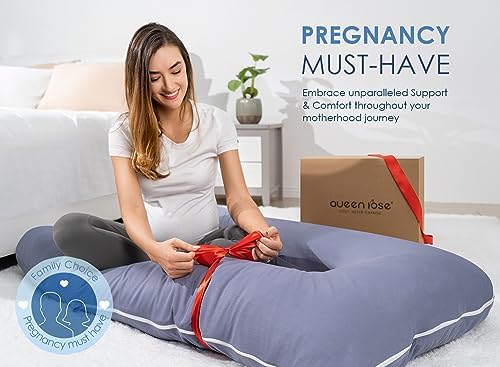 QUEEN ROSE Pregnancy Pillow, U Shaped Full Body Pillows - Image 5