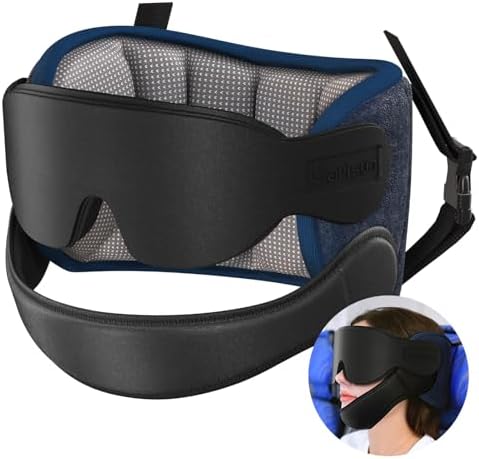 SARISUN Travel Pillow with Chin Strap, Stable Head Support by SARISUN