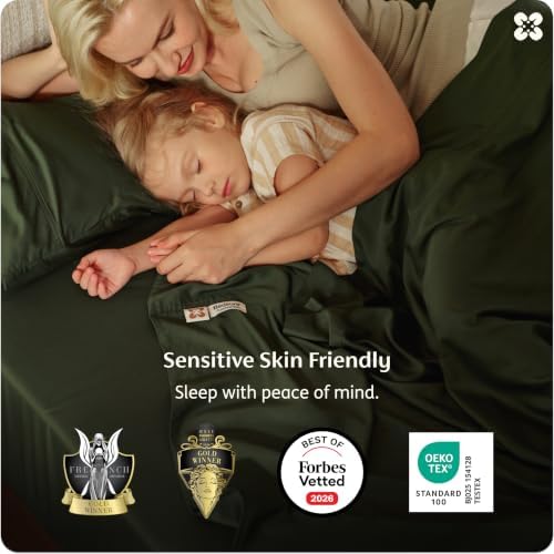 Bedsure PureWoven 100% Viscose Derived from Bamboo, Queen Sheets - Image 2