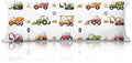 Construction Truck 20x54 Body Pillow Cover, Boy Nursery Room Decor, by Unknown