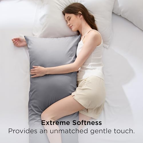 Bedsure PureWoven Body Long Pillowcase, 100% Rayon Derived from Bamboo - Image 3