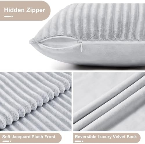 Soft Plush 20x54 Body Pillow Case, Reversible Velvet Body Pillow Cover - Image 6