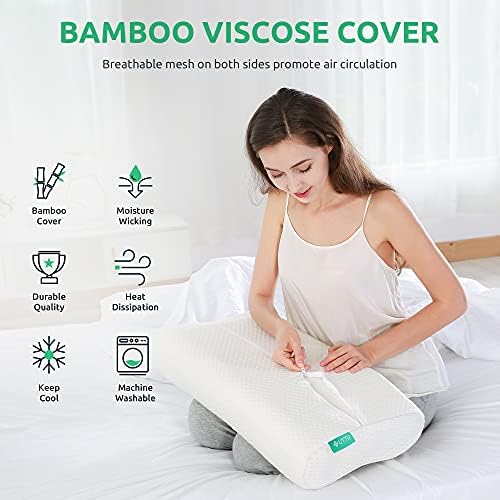 UTTU Cervical Pillow for Neck Pain Relief, Memory Foam Neck Pillow for Sleeping - Image 6