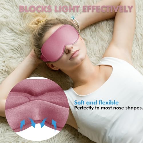 Sleep Mask for Men and Women, 3D Blackout Eye Mask for Side Sleepers - Image 5