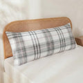 Merryword 100% Cotton Body Pillow Cover, 20 x 54, Washed Cotton Coral Plaid by Merryword