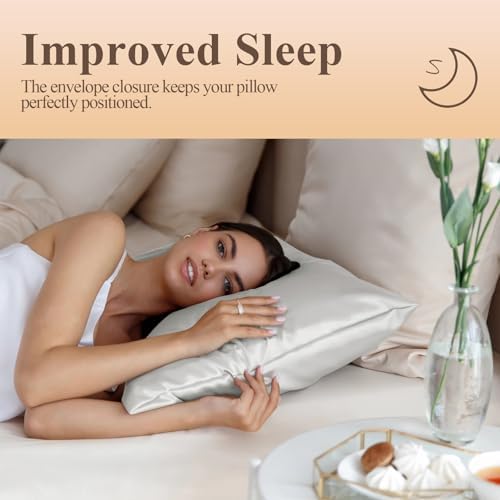 Silk Like Satin Pillowcase Standard Size, 2 Pack, 20x26 Inches - Image 5
