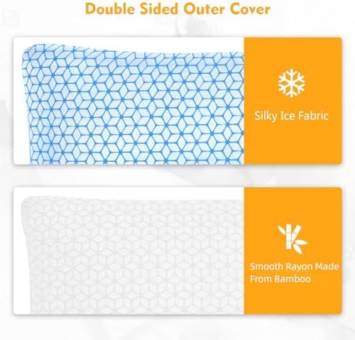 Love Attitude King Size Pillows, Shredded Memory Foam Pillows King 2 Pack - Image 3