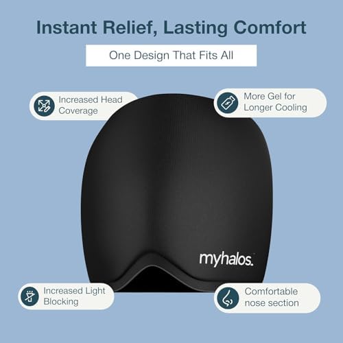 Myhalos® Migraine & Headache Relief Cap, Hot & Cold Ice Wrap - Image 4