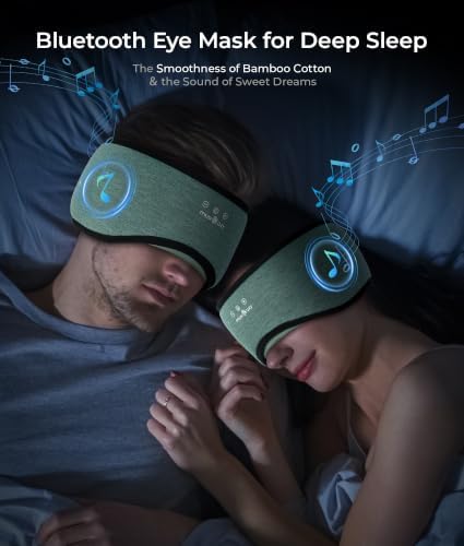MUSICOZY Sleep Mask with Bluetooth Headphones Eyemask - Image 2