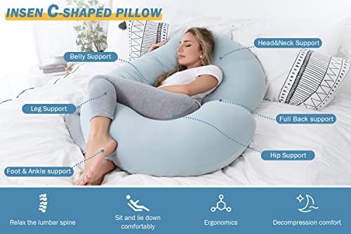 INSEN Pregnancy Pillows for Sleeping, Maternity Pillow - Image 3