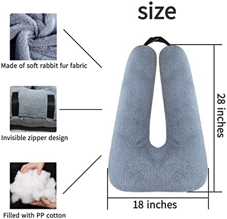 FHSGGP Travel Pillow Car Pillow Kid Car Sleeping Dark Gray - Image 3