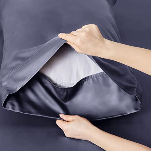 Bedsure PureWoven 100% Rayon Derived from Bamboo, Twin Bed Sheets, 3 Pieces - Image 5