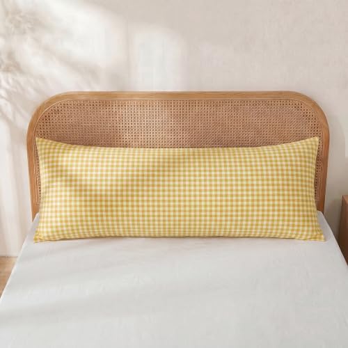 Merryword 100% Cotton Body Pillow Cover, 20 x 54, Soft Breathable Pillow Cover - Image 2