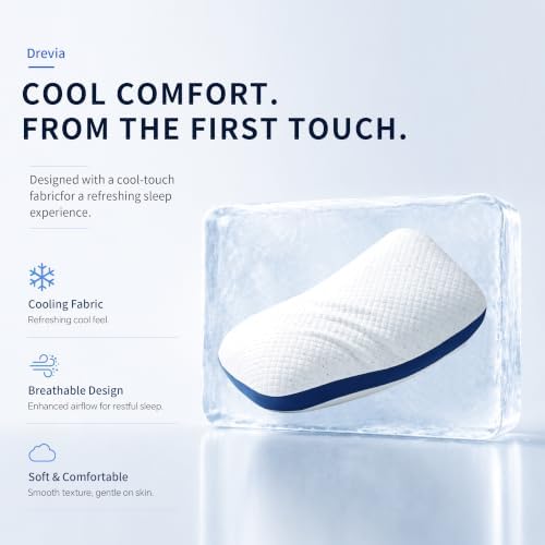 Pillows Queen Size Set of 2, Cooling Shredded Memory Foam Pillows - Image 5