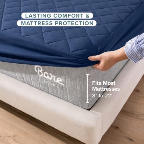 Bare Home Quilted Fitted Mattress Pad - Image 5