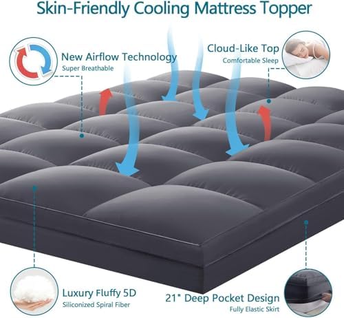 Twin XL Mattress Topper, 900 GSM High-Fill Design, Fuller & Plusher Feel - Image 5