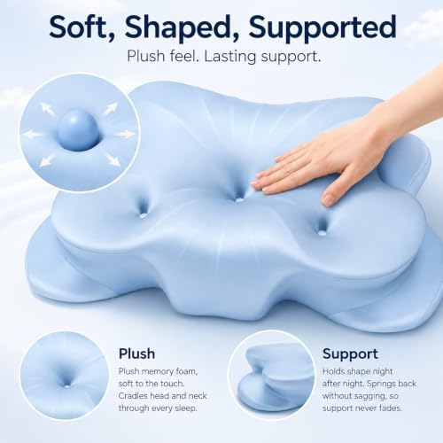 Cervical Memory Foam Pillow, Neck Pain Relief - Image 5