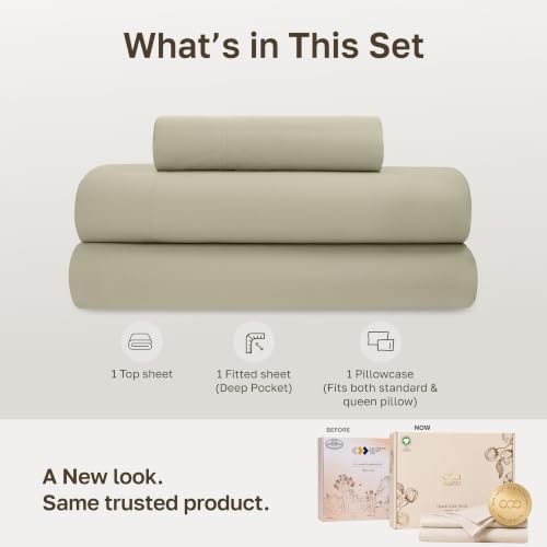 California Design Den 100% Organic Cotton Extra Long Twin Sheets - Image 3