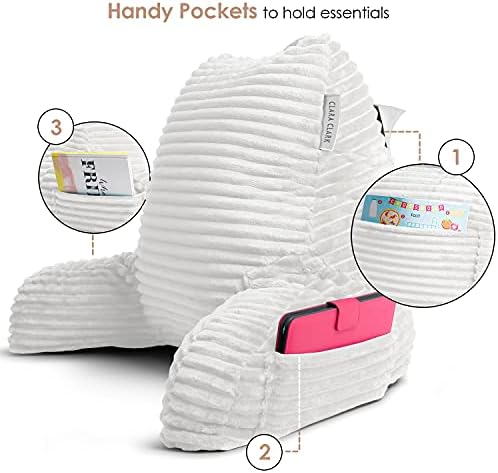 Clara Clark Reading Pillow for Bed Adult –Back Pillow for Sitting in Bed - Image 3