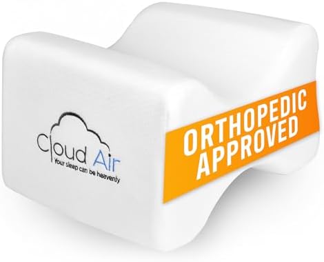 Vaunn Medical Cloud Air Side Sleeper Memory Foam Knee Pillow and Leg Positioner by Vaunn