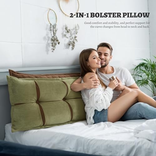 Headboard Pillow Twin XL Backrest Pillow – Dorm Daybed Pillow, Bolster Pillow - Image 3