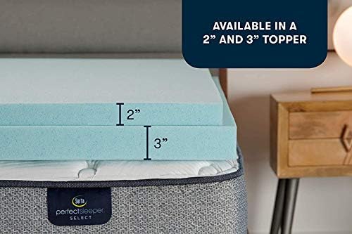 Serta ThermaGel Cooling, Pressure-Relieving Memory Foam Mattress Topper - Image 4