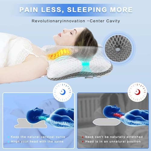 Pain Relief Cervical Pillow for Neck Support, Adjustable Ergonomic Pillow - Image 3