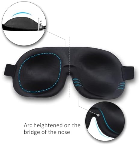 Sleep Mask Invisible Alar Deep Orbit 3D Eye Mask Ultra Lightweight & - Image 3